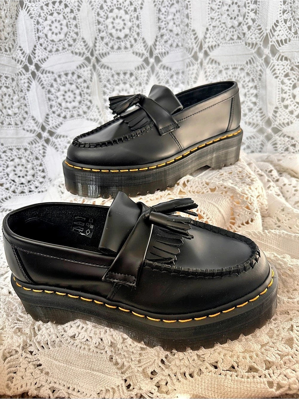 Dr. Martens Adrian Bex Quad Tassel Loafers Black US 8 Like New